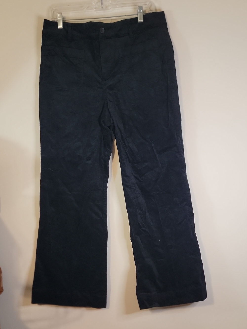 Classic Womens Black Wide-Leg Pants J. Crew